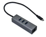 I-TEC ADATTATORE MULTIPORTA USB-C HUB 3 PORTE USB 3.0 + ETHERNET ADAPTER GRIGIO